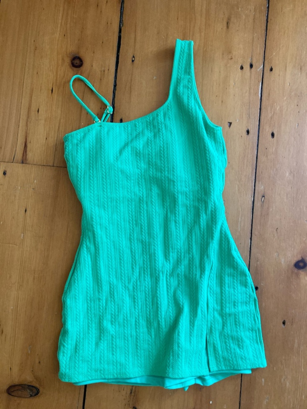 Beach Riot Green One-Shoulder Women's One-Piece